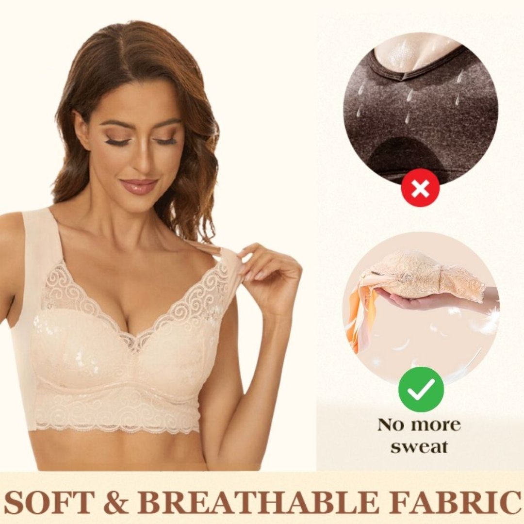 🔥Dernier jour : 2 soutiens-gorge achetés, le 3ème offert !😍 - Soutien-gorge sans coutures, sans armatures, push-up en dentelle