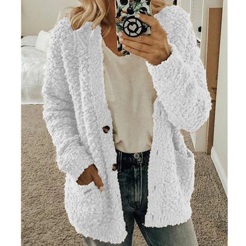 ✨Gilet Top 2 des Ventes 2025✨Gilet décontracté en velours grande taille pour femme automne/hiver